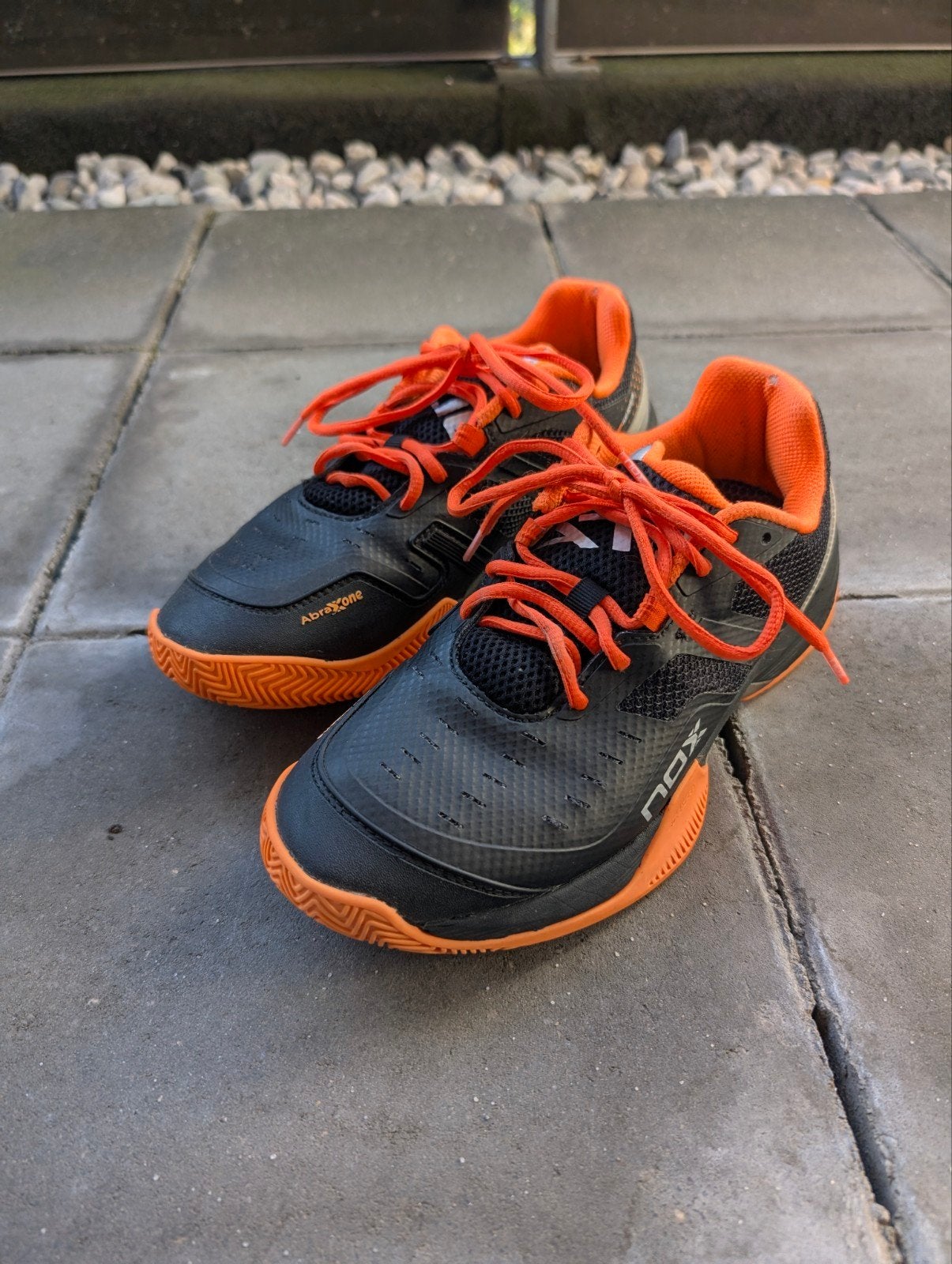 Nox Padel Schoenen Zwart Oranje - Maat 41, Ophalen of Verzenden, Gebruikt, Padelschoenen