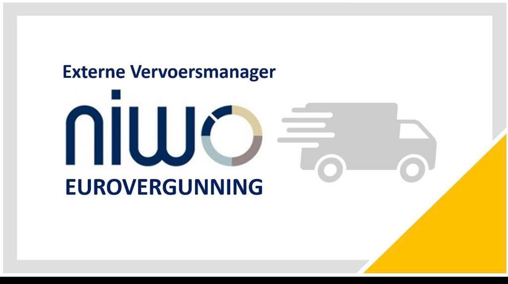 NIWO Eurovergunning - Externe vervoersmanager, Vacatures, Vacatures | Chauffeurs, 33 - 40 uur, HBO