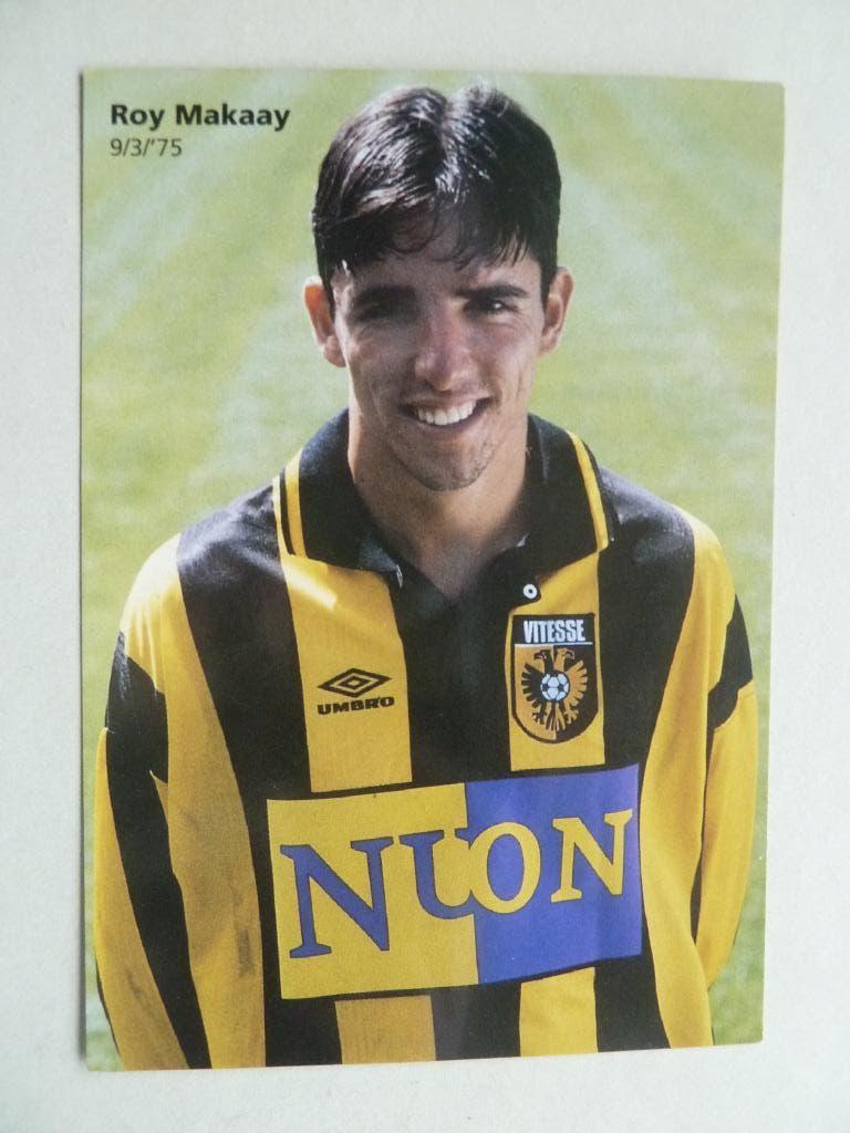 Spelerskaart. Roy.Makaay. Vitesse. 1996/1997, Verzamelen, Ophalen of Verzenden, Zo goed als nieuw, Vitesse, Spelerskaart