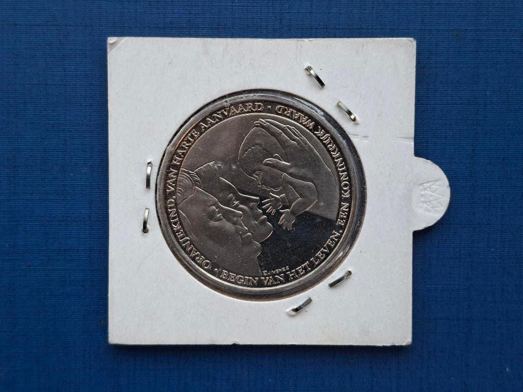 Munten NL 2003 Geboortepenning Amalia 09-05, Postzegels en Munten, Munten | Nederland, Ophalen of Verzenden, Koningin Beatrix