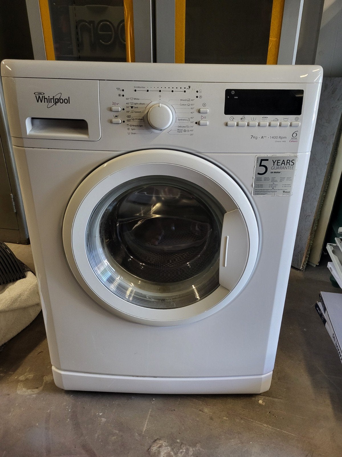 Whirlpool wasmachine in prima staat, 6 tot 8 kg, Ophalen of Verzenden, 1200 tot 1600 toeren, 85 tot 90 cm