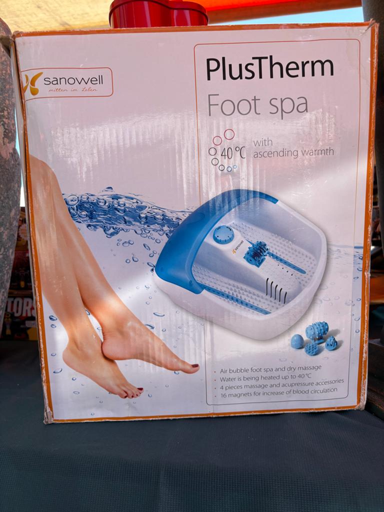 PlusTherm Voetspa met verwarming en massage, Ophalen of Verzenden, Nieuw, Hand- en Voetverzorging
