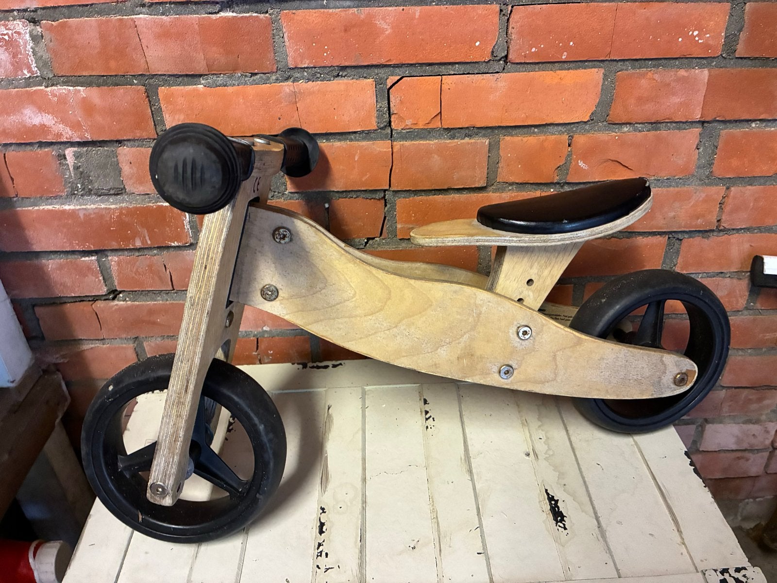 Houten loopfiets voor kinderen, Kinderen en Baby's, Ophalen of Verzenden, Gebruikt, Loopfiets