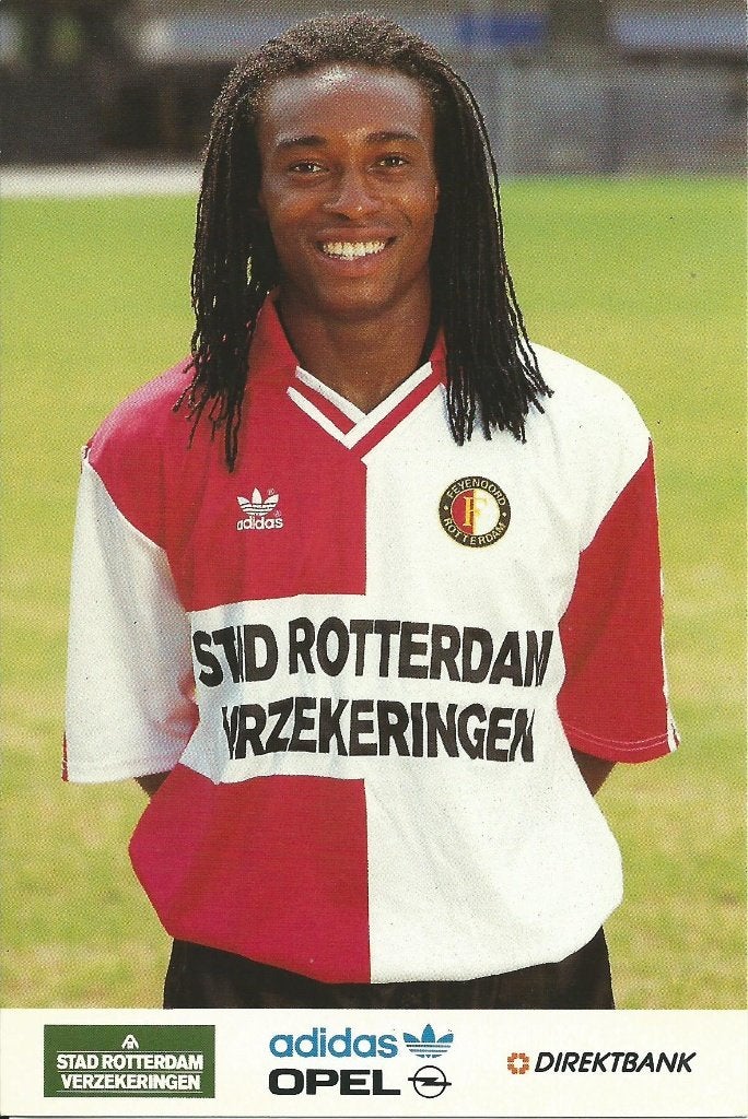 1992-1993 fotokaart Feyenoord 25x, Verzenden, Zo goed als nieuw, Feyenoord, Spelerskaart