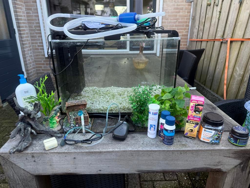 Te koop superfish home proled 65 aquarium zwart, Ophalen, Leeg aquarium
