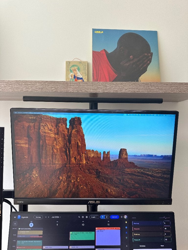 ASUS VC239H monitor incl. adapter en HDMI-kabel, Gebruikt, IPS, Full HD, 60 Hz of minder