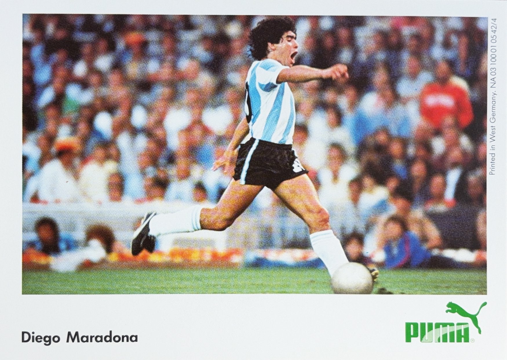 Spelerskaart Diego Maradona Puma reclamekaart, Ophalen of Verzenden, Zo goed als nieuw, Ajax, Spelerskaart