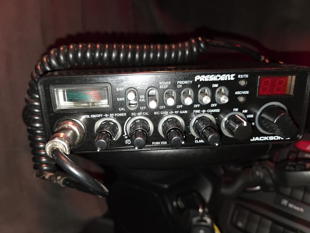 President Jackson 2 Export CB-radio - Zender en Ontvanger, Ophalen of Verzenden, Gebruikt, Zender en Ontvanger