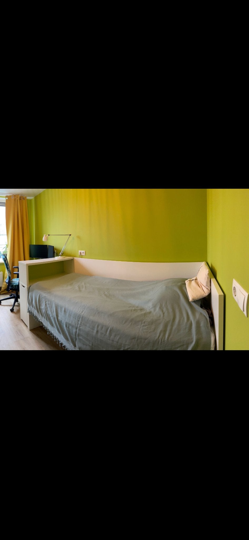 Ikea eenpersoonsbed in goede staat, Gebruikt, 90 cm, Eenpersoons, Wit