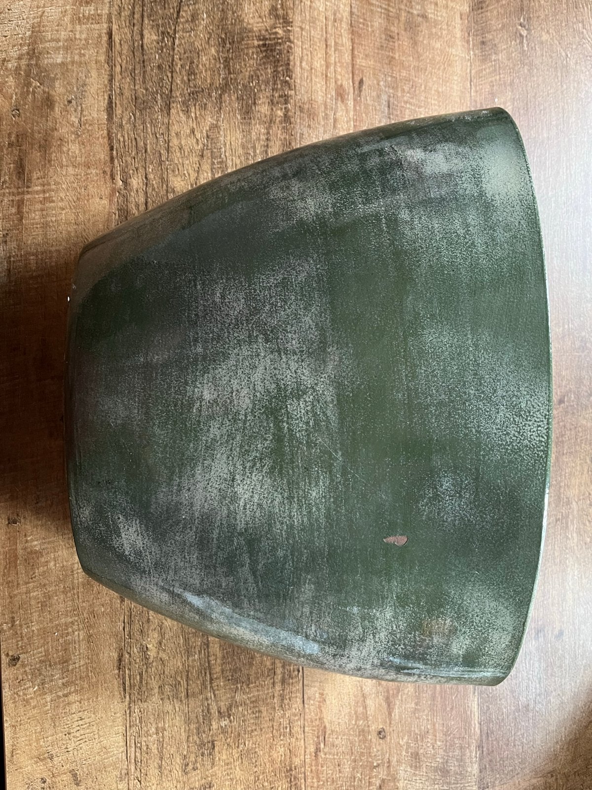 Groene ovale bloempot, gebruikt, 40x20cm, Ophalen, Kunststof, Gebruikt, Minder dan 30 cm