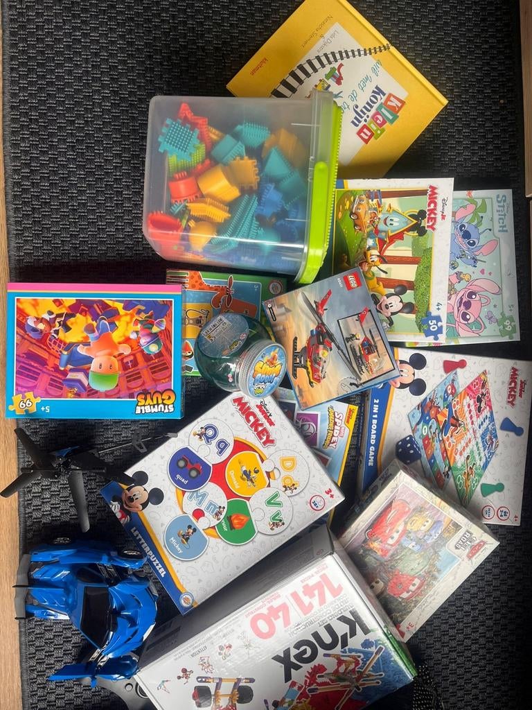 Grote speelgoedbundel: Lego, K'nex, Disney, Stumble Guys, Ophalen of Verzenden, Gebruikt, Jongen of Meisje