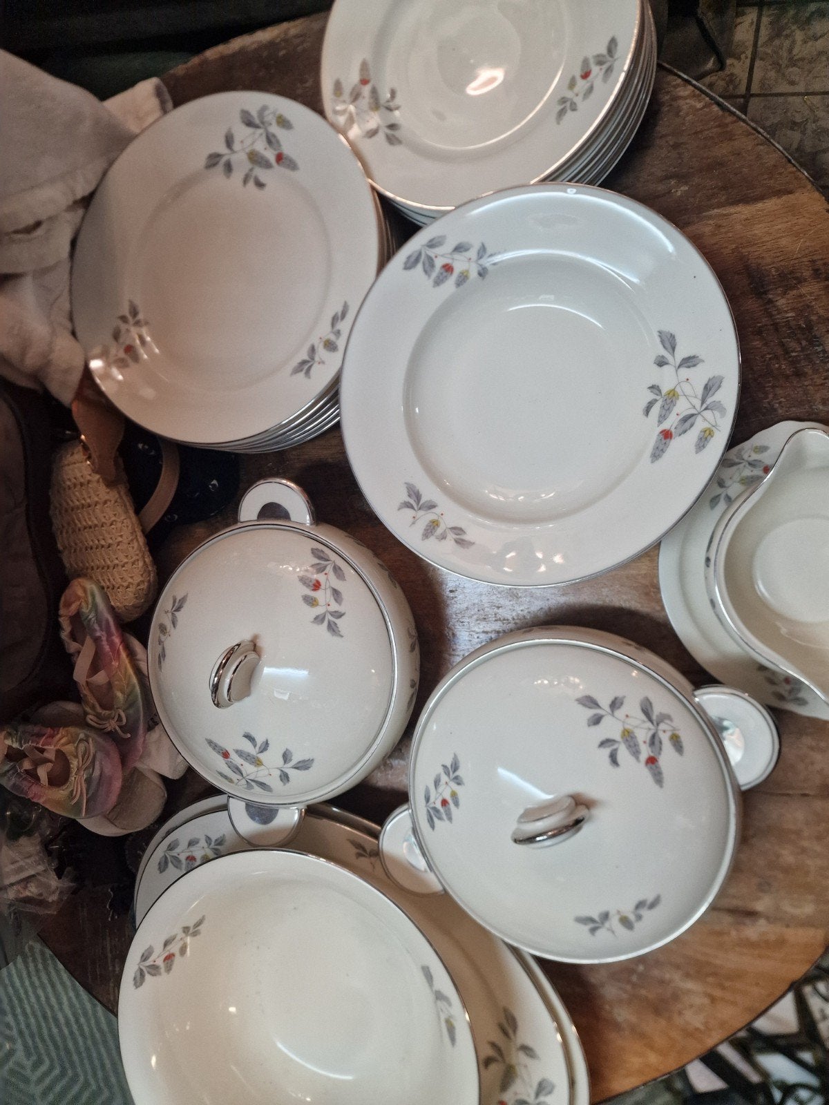 Vintage Pirkenhammer Servies - Compleet met Bessenmotief, Ophalen, Gebruikt, Overige merken, Vintage