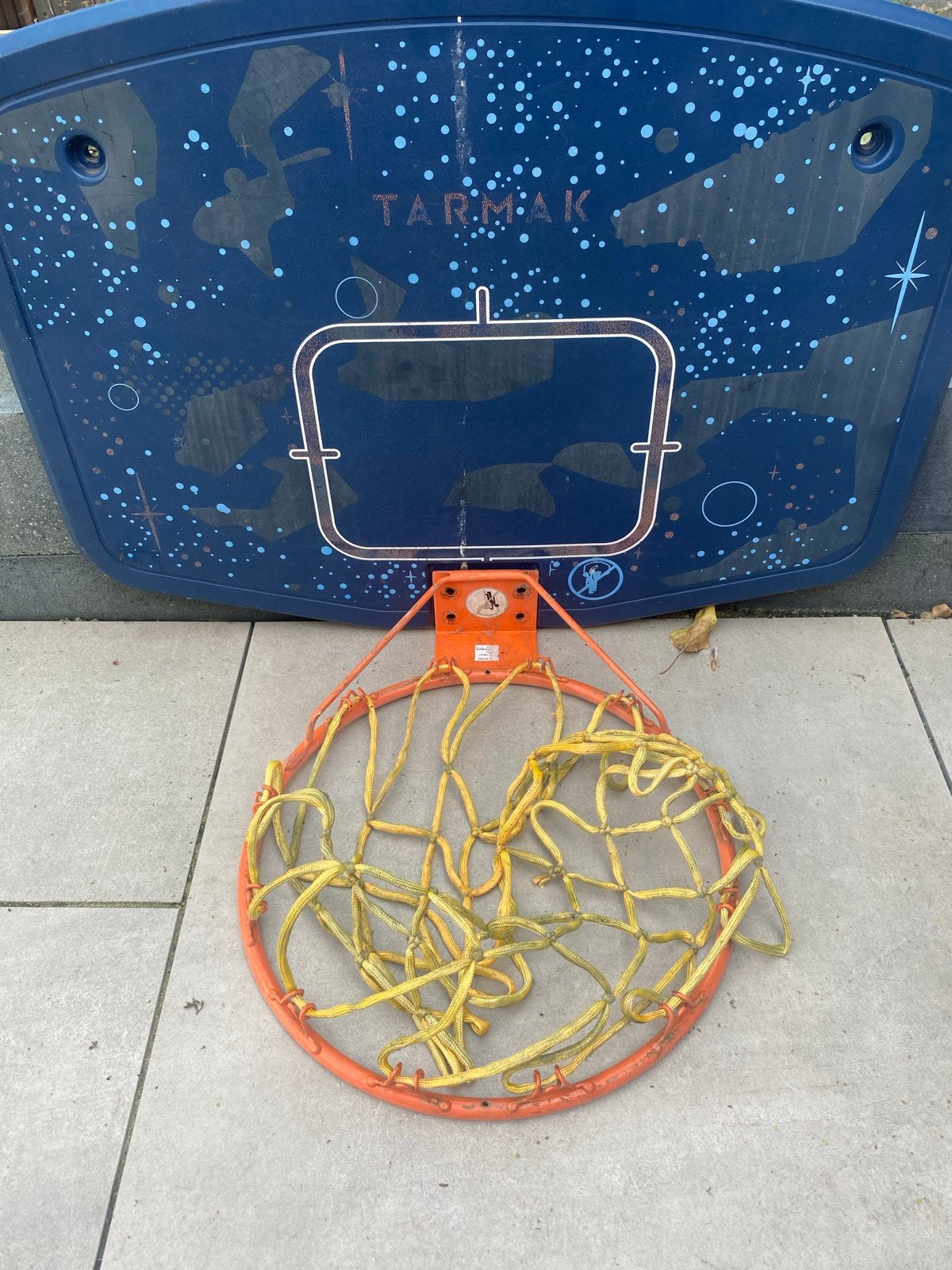 Tarmak basketbalbord met ring en net, Ophalen of Verzenden, Gebruikt, Ring, Bord of Paal