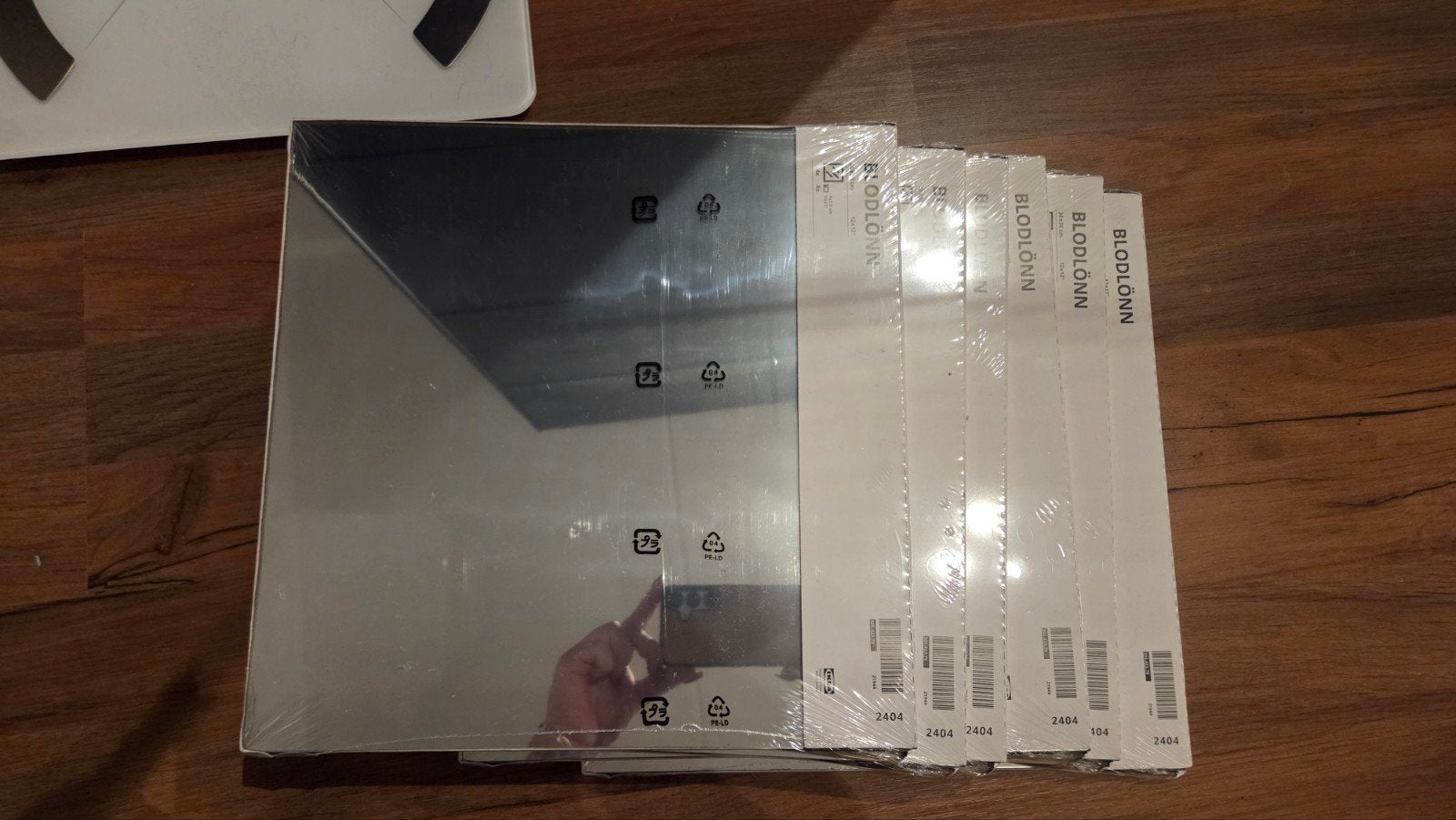 Plak spiegel s Ikea, Huis en Inrichting, Ophalen, Minder dan 50 cm, Vierkant, Nieuw