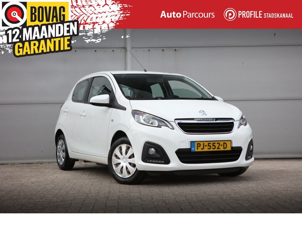 Peugeot 108 1.0 e-VTi Blue Lion (bj 2017), Auto's, Gebruikt, Euro 6, 4 stoelen, Wit
