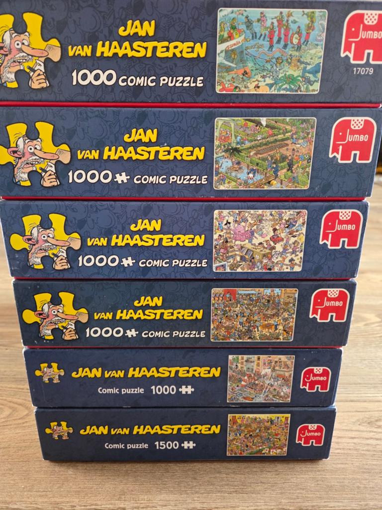 Jan van Haasteren Puzzels, Ophalen of Verzenden, 500 t/m 1500 stukjes, Zo goed als nieuw