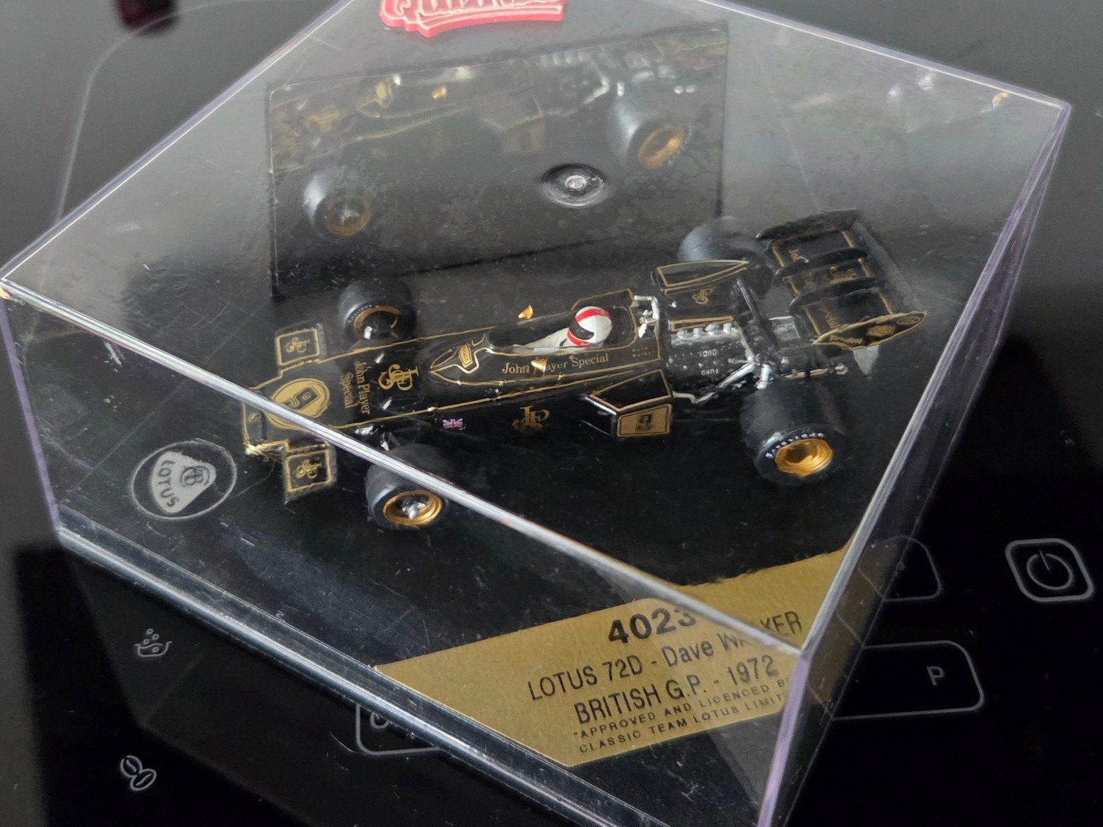 Lotus 72D F1 British GP 1972 Dave Walker 1:43 in nieuwstaat, Ophalen of Verzenden, Zo goed als nieuw, Auto, Overige merken