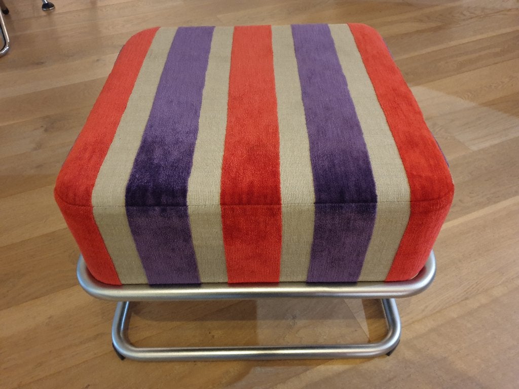 Dutch Originals Hocker 443 MAT CHROOM, Ophalen, Zo goed als nieuw, Metaal, 50 tot 75 cm