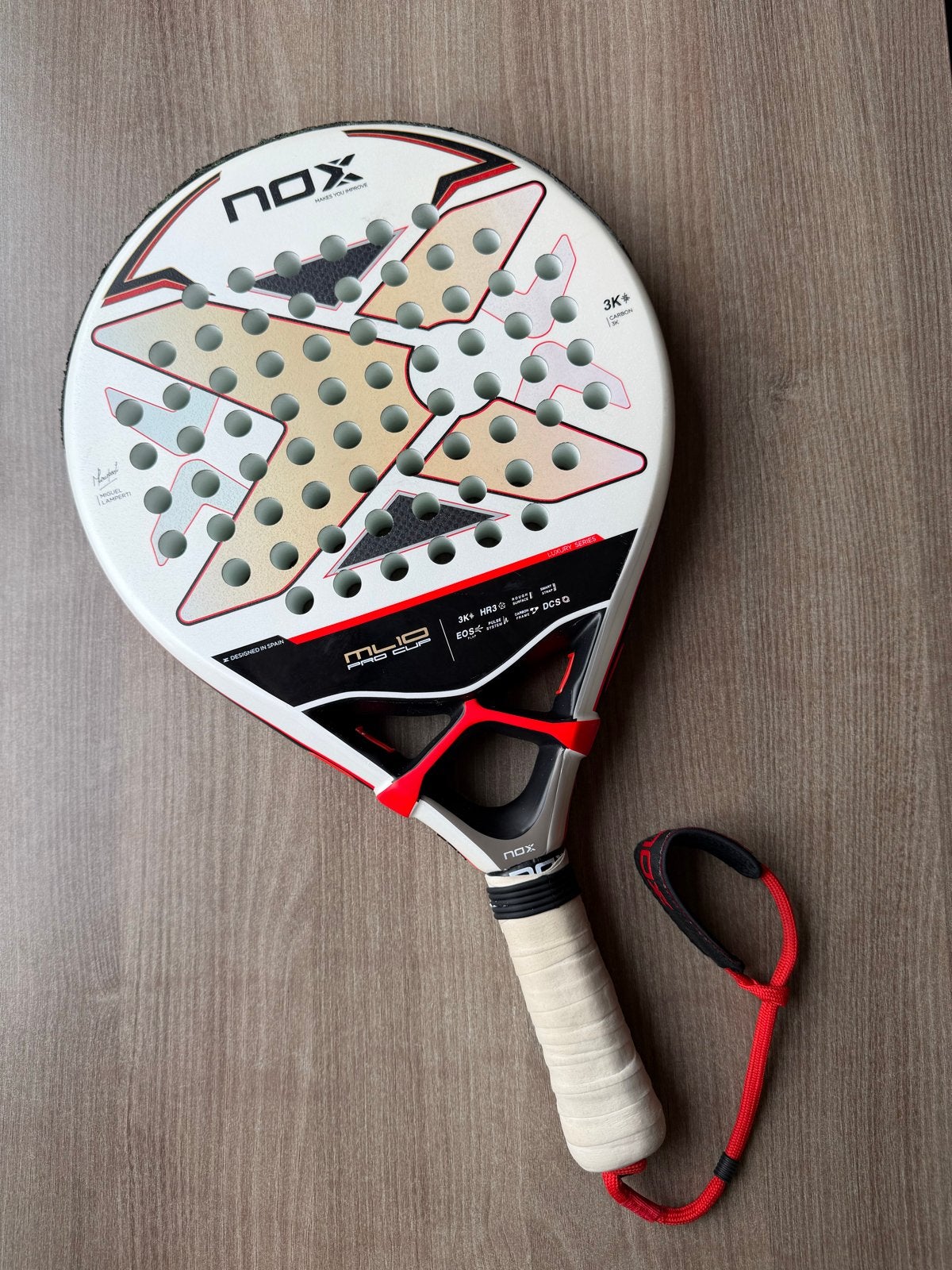 Nox ML10 Pro Cup 3K+ Padelracket - Zo goed als nieuw, Ophalen of Verzenden, Zo goed als nieuw, Padelracket