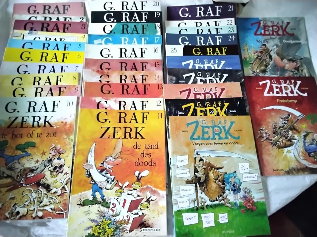 G.Graf.Zerk strip serie 1 t/m 32 - Nette staat, Complete serie of reeks, Ophalen of Verzenden, Zo goed als nieuw, G. Graf Zerk