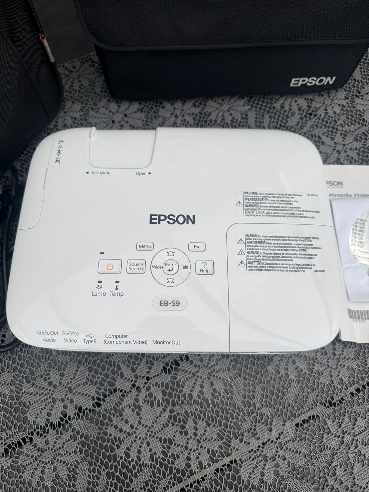 Epson EB-S9 Beamer, Audio, Tv en Foto, Beamers, Epson, Ophalen of Verzenden, Zo goed als nieuw, LCD