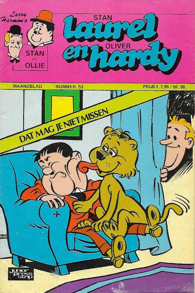 Laurel en Hardy - maandblad Nr 53 Het lieve poesje, Eén comic, Ophalen of Verzenden, Gelezen, Amerika