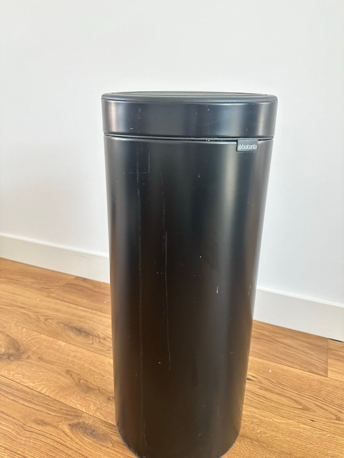 Brabantia Touch prullenbak 30 L - Zwart, Huis en Inrichting, Woonaccessoires | Prullenbakken, Ophalen, Gebruikt, 20 tot 30 liter
