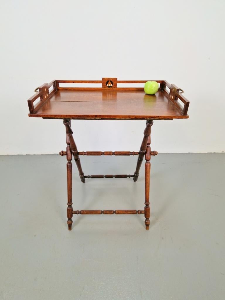 tray Georgian militaire campaign butlerstray side table 19e, N, Ophalen of Verzenden, N, Rechthoekig
