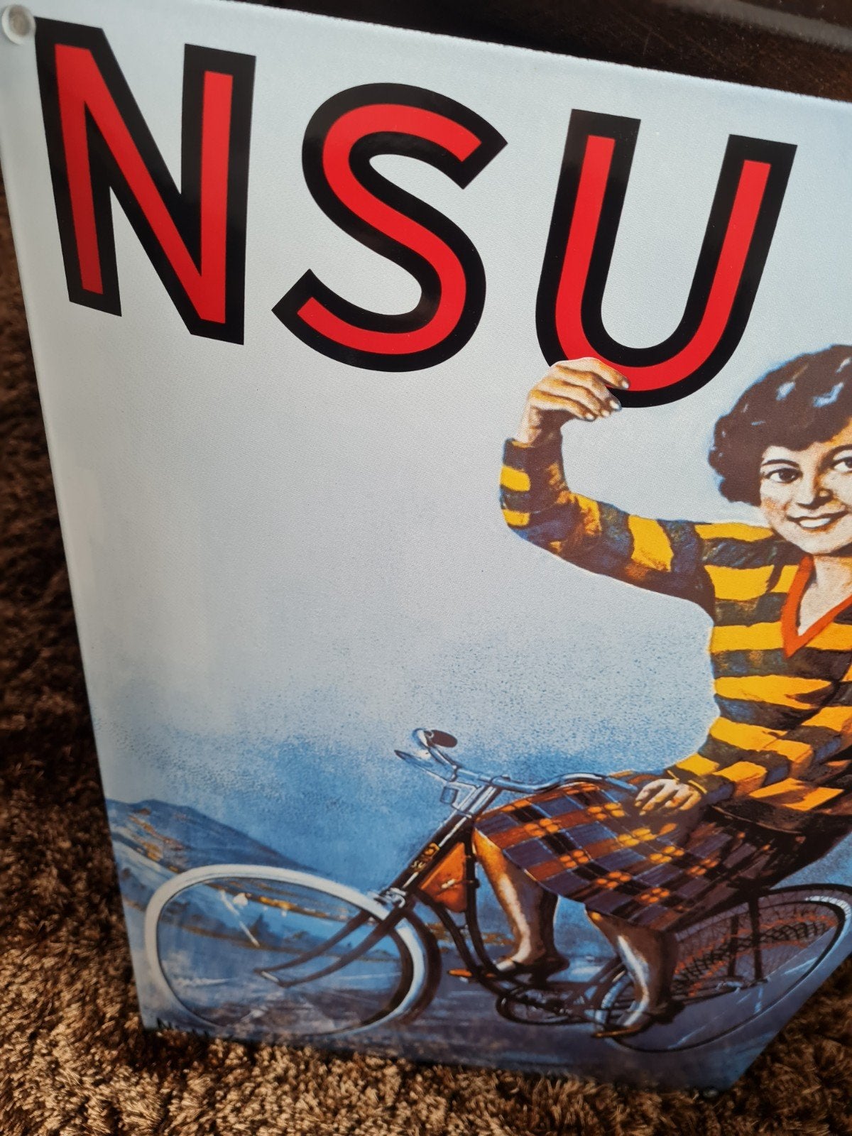 emaille bord NSU nieuw bord, Ophalen of Verzenden, Nieuw, Reclamebord