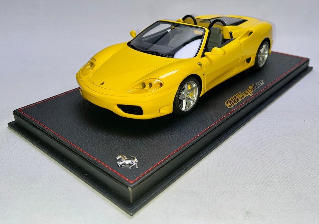 Ferrari 360 Modena Spider Geel 1:18 P18232B van BBR, Hobby en Vrije tijd, Ophalen of Verzenden, Nieuw, Auto, Overige merken