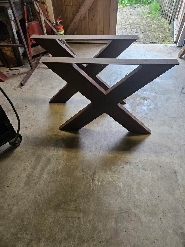 X poten, Huis en Inrichting, Tafelonderdelen, Ophalen of Verzenden, Rechthoekig, 50 tot 100 cm, 50 tot 100 cm