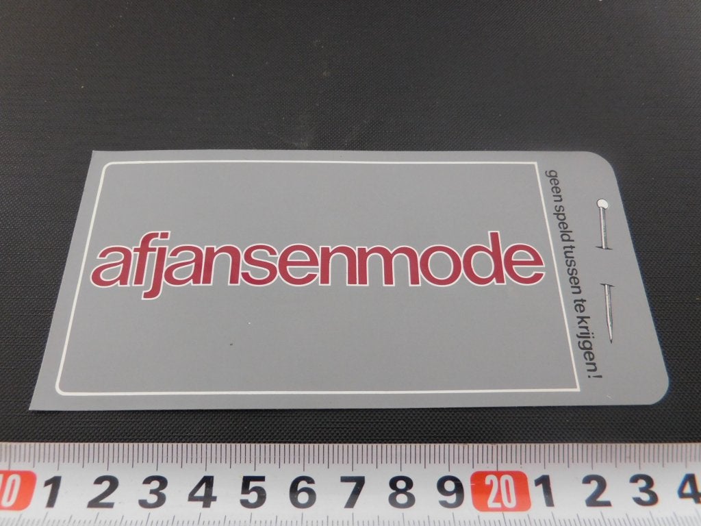 sticker AFJANSENMODE, Ophalen, Zo goed als nieuw