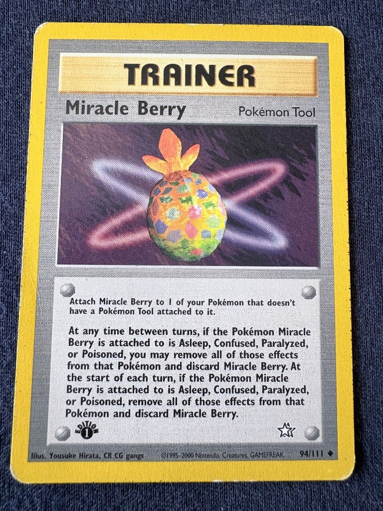 Miracle Berry (Pokémon Tool) - Neo Genesis 94/111  EX, Ophalen of Verzenden, Nieuw