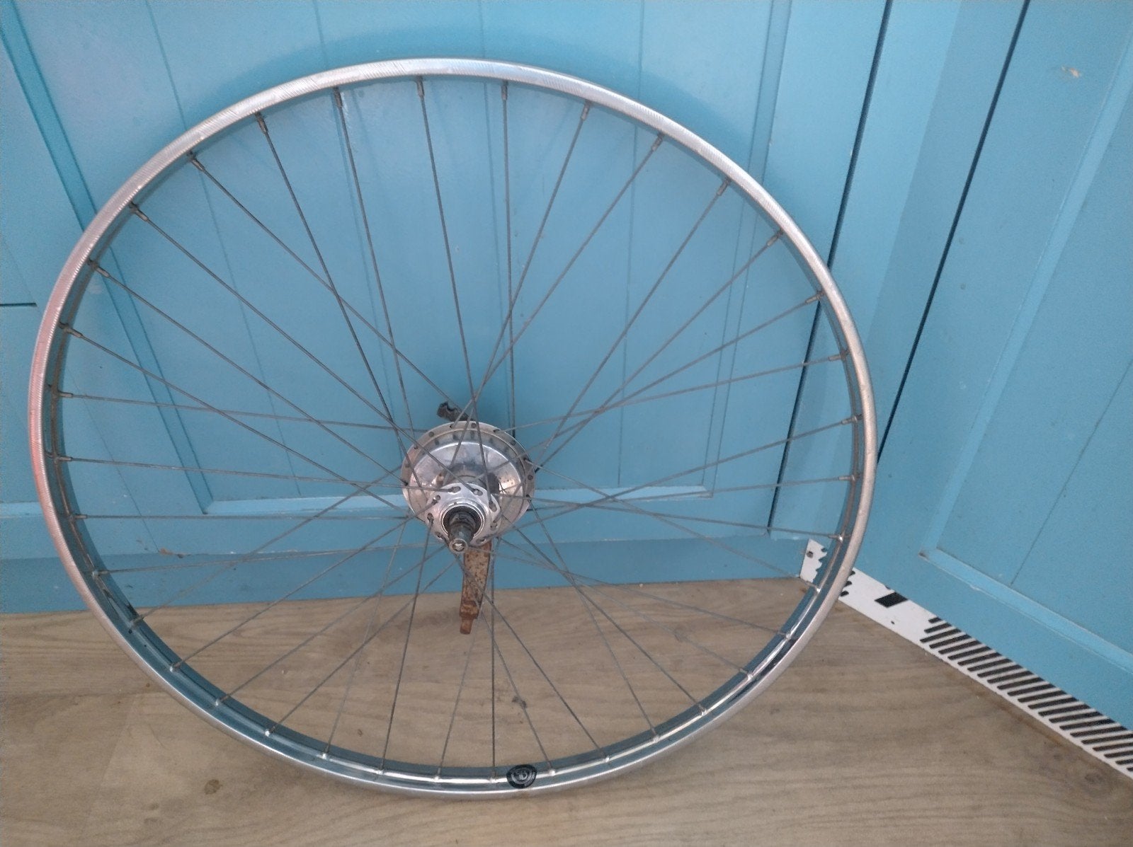 RVS voorwiel Sturmey Archer 28 X 1/3/8 X 1 5/8, Gebruikt, Staal, Oldtimerfiets, Ophalen