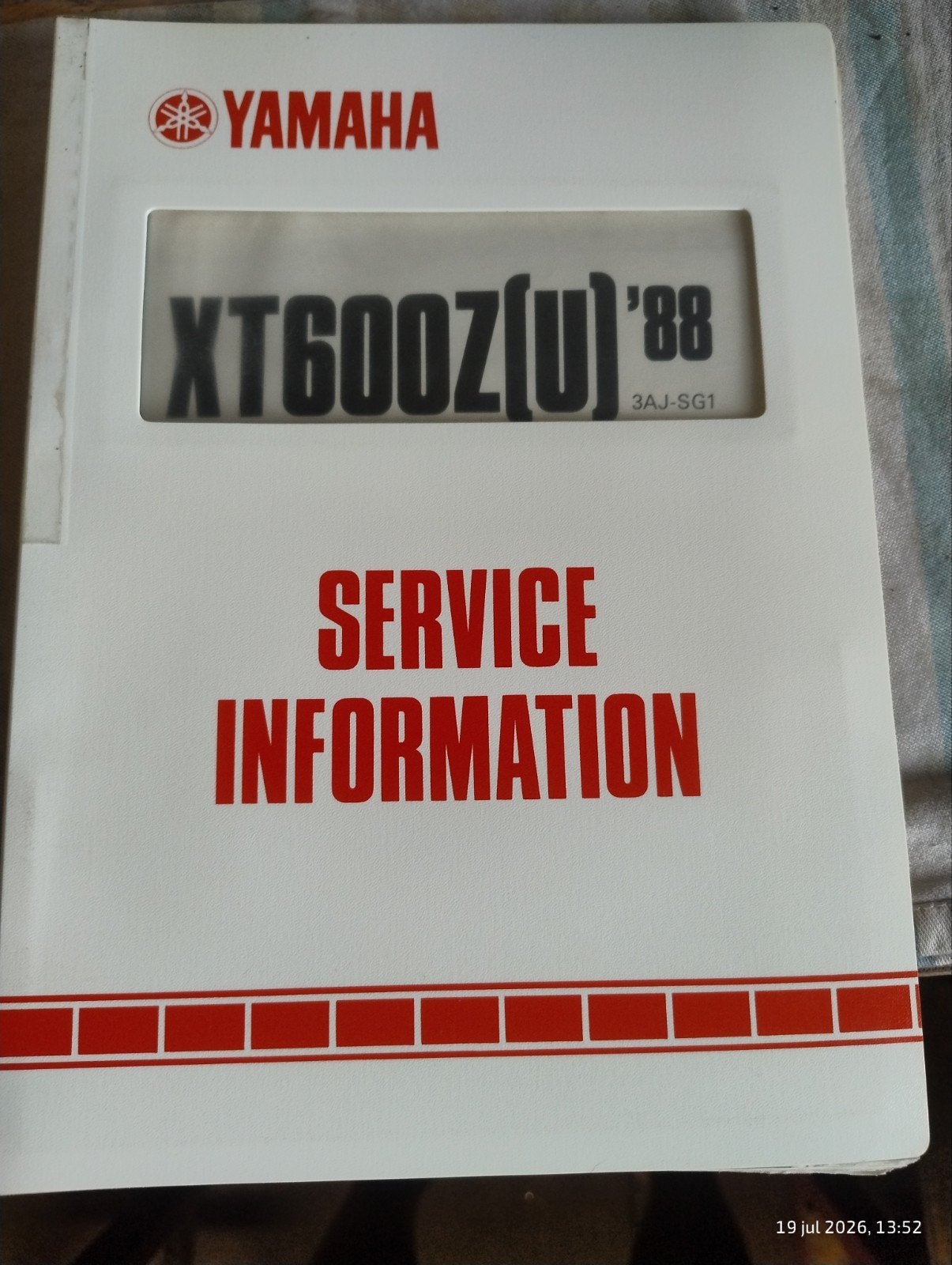 Yamaha XT600Z(U) '88 Service Informatie & Handleiding, Verzenden, Yamaha
