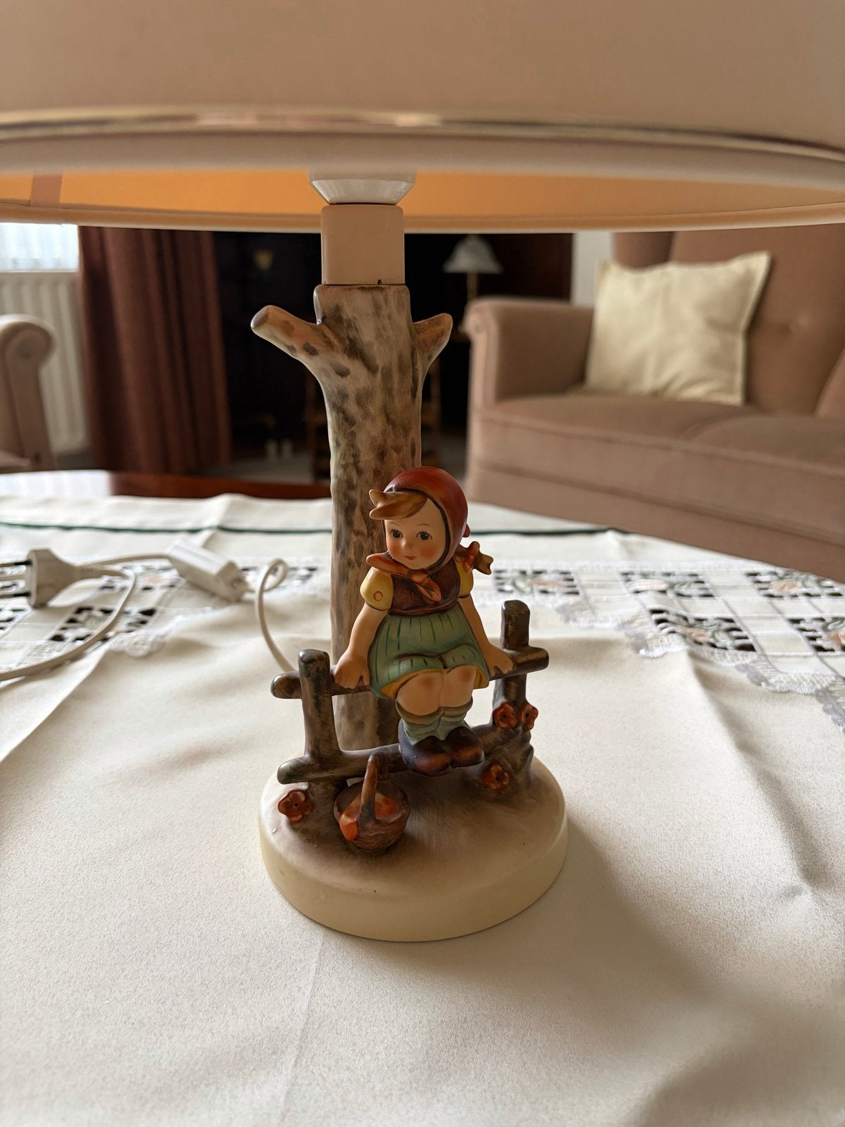 Vintage Goebel Hummel Tafellamp 'Little Fiddler', Ophalen of Verzenden