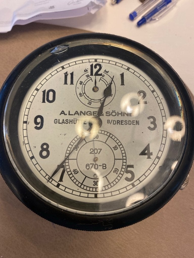 Lange en Söhne Duitse marinechronometer, Antiek en Kunst, Ophalen of Verzenden
