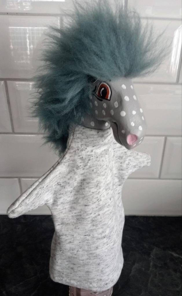 Leuke handpop paard hout met lange manen haar jodeca ag, Ophalen, Gebruikt, Overige typen