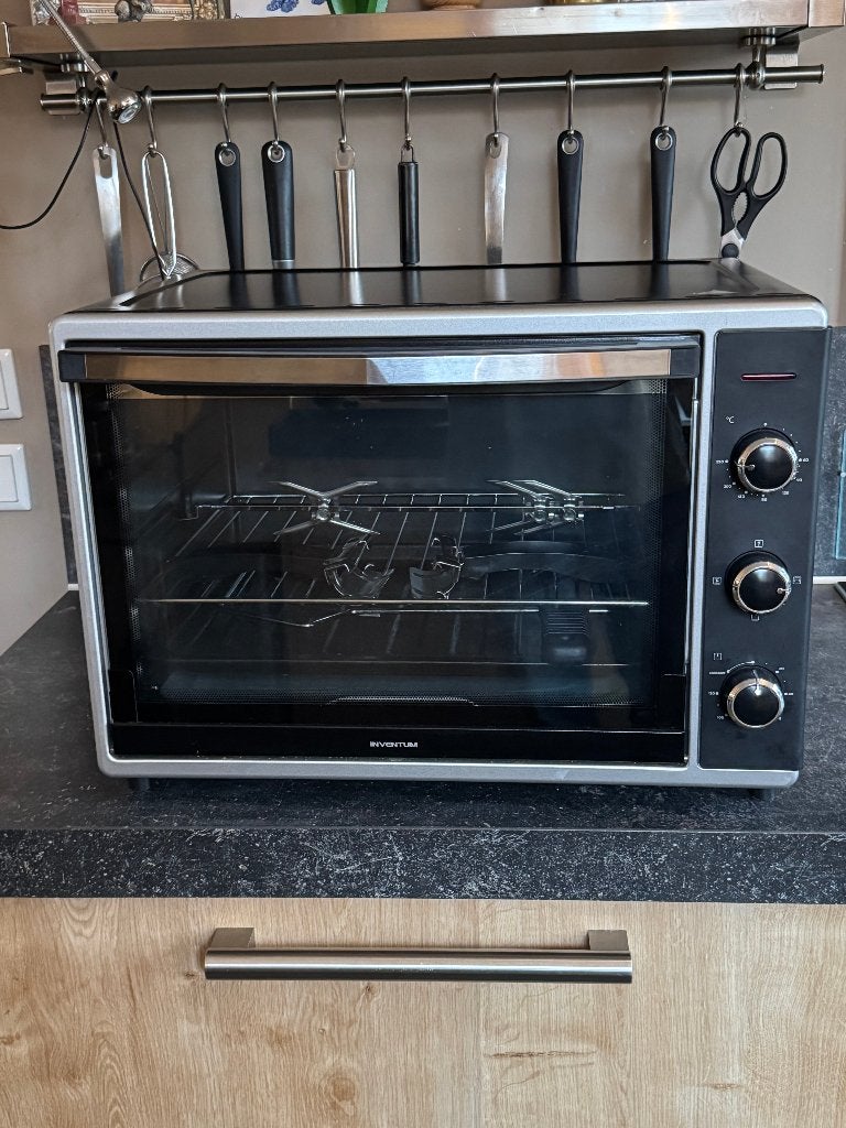 Inventum OV525CS oven met draaispit, Ophalen, Minder dan 45 cm, Hete lucht, Zo goed als nieuw