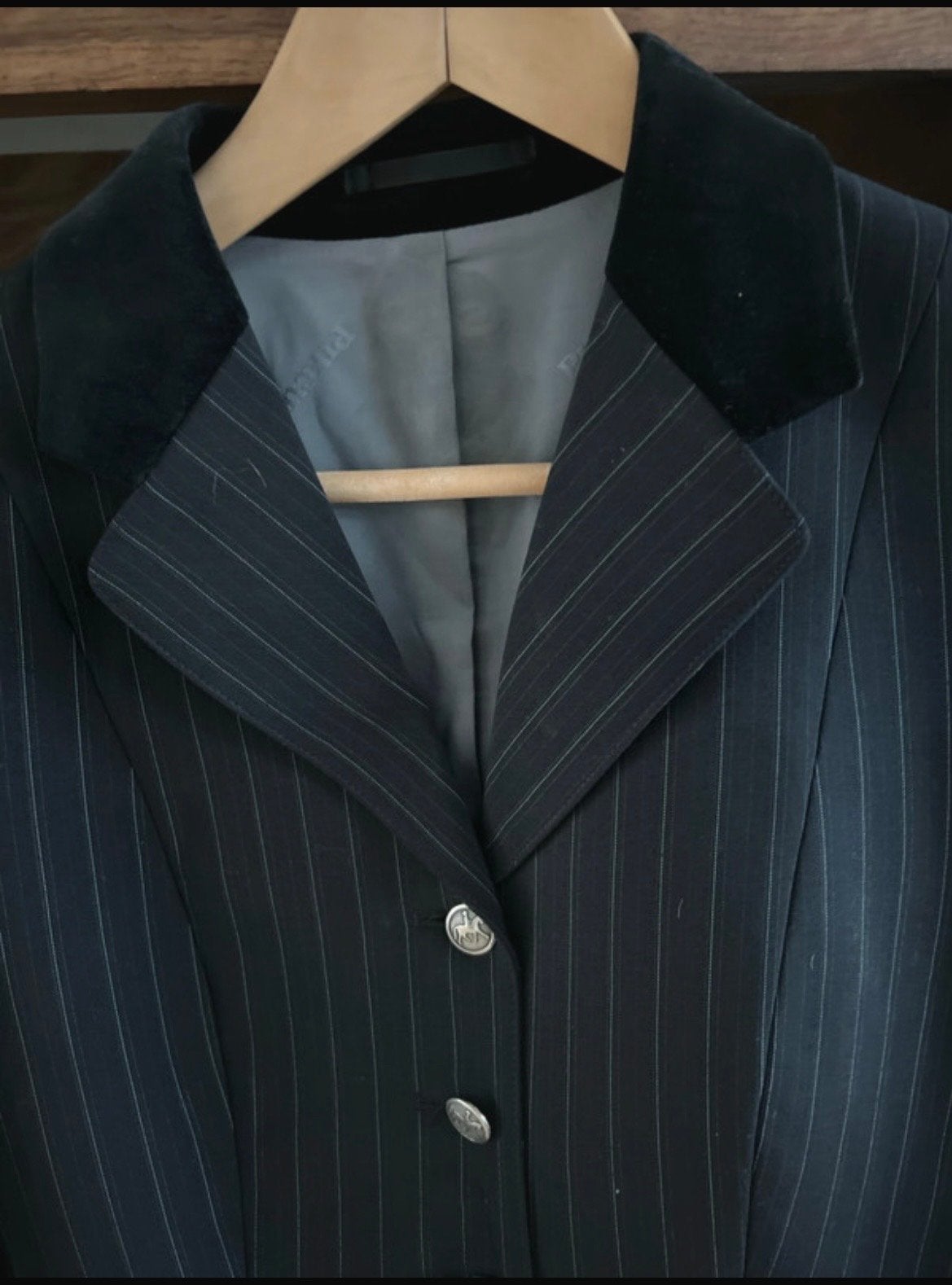Pikeur wedstrijdjasje maat S - Zwart met krijtstreep, Dieren en Toebehoren, Paardrijkleding, Ophalen of Verzenden, Zo goed als nieuw