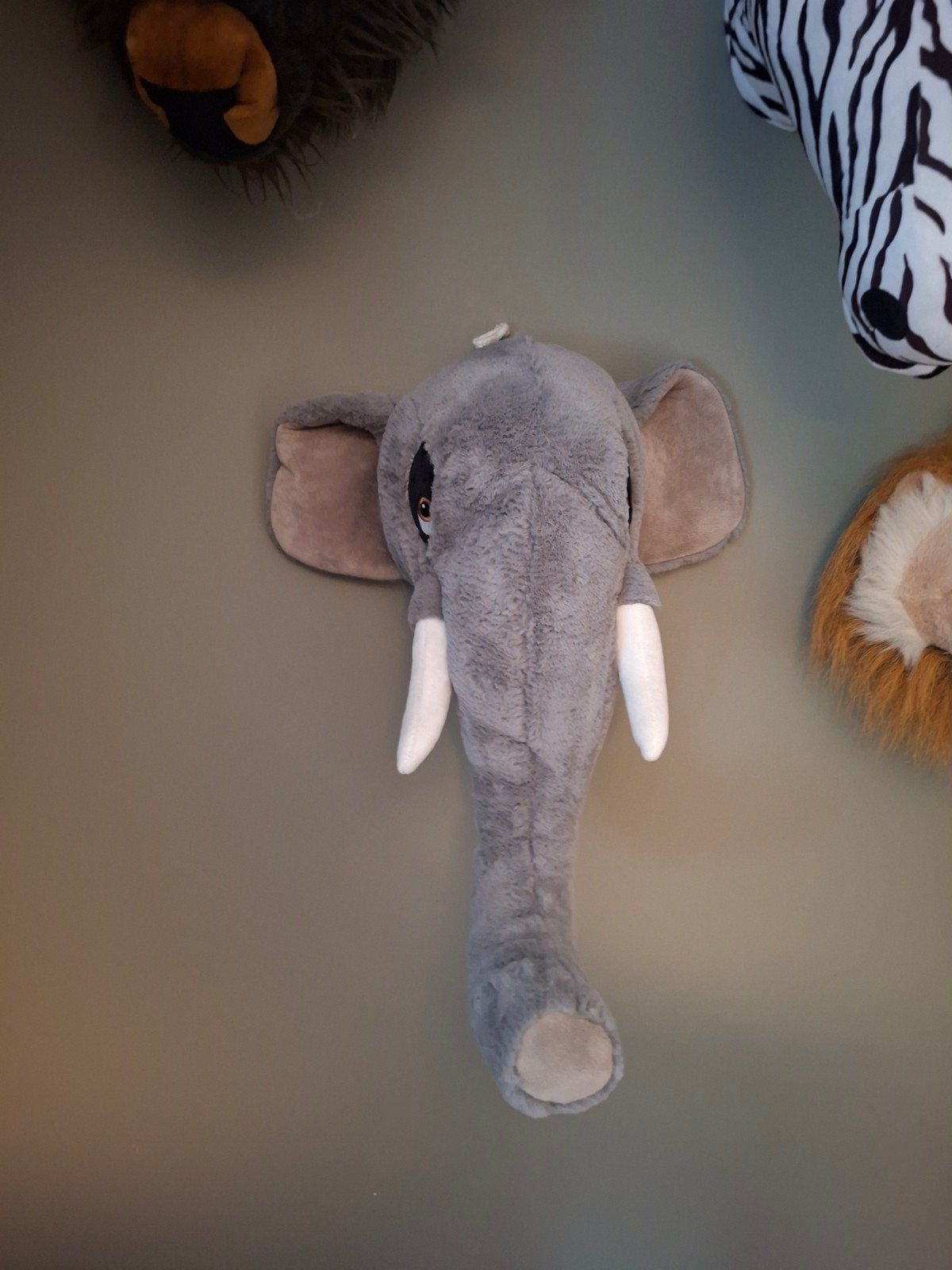 wild&soft olifant dierenkop wanddecoratie muurdecoratie, Ophalen of Verzenden, Zo goed als nieuw, Wanddecoratie