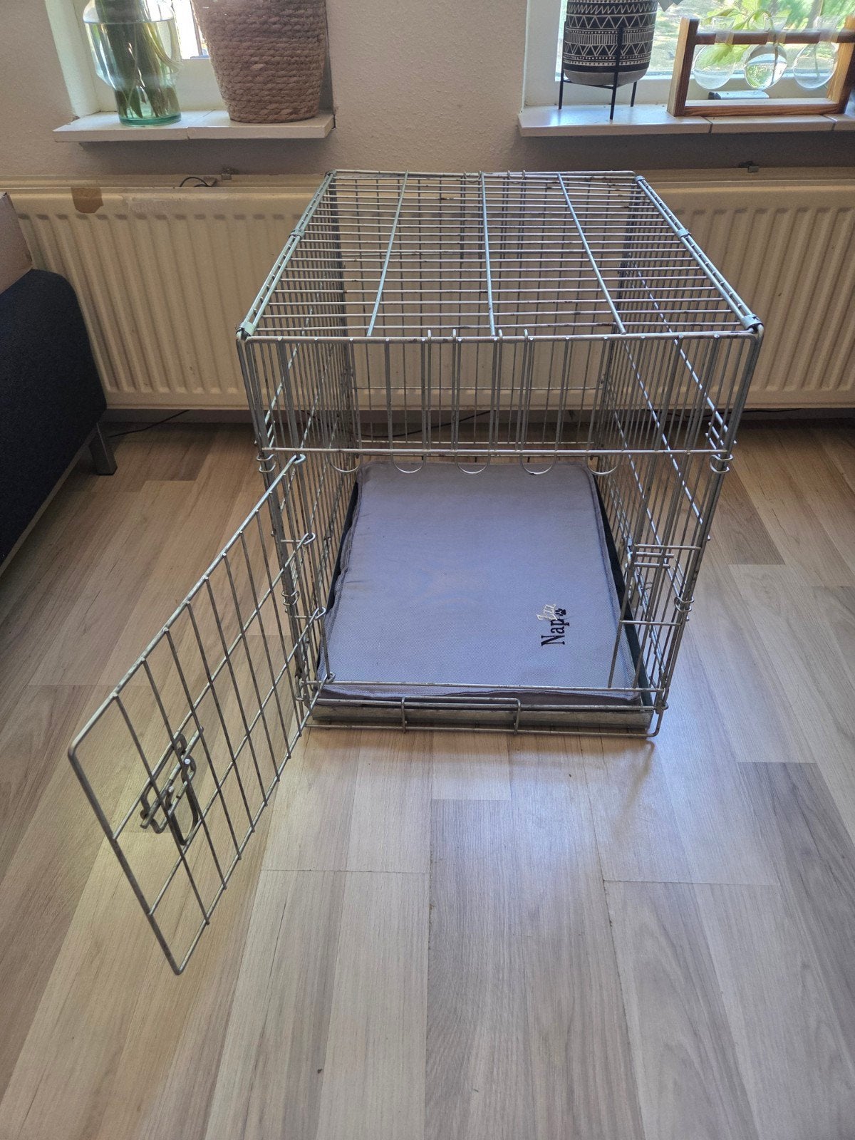 Inklapbare hondenbench incl orthopedisch kussen, Ophalen, Gebruikt