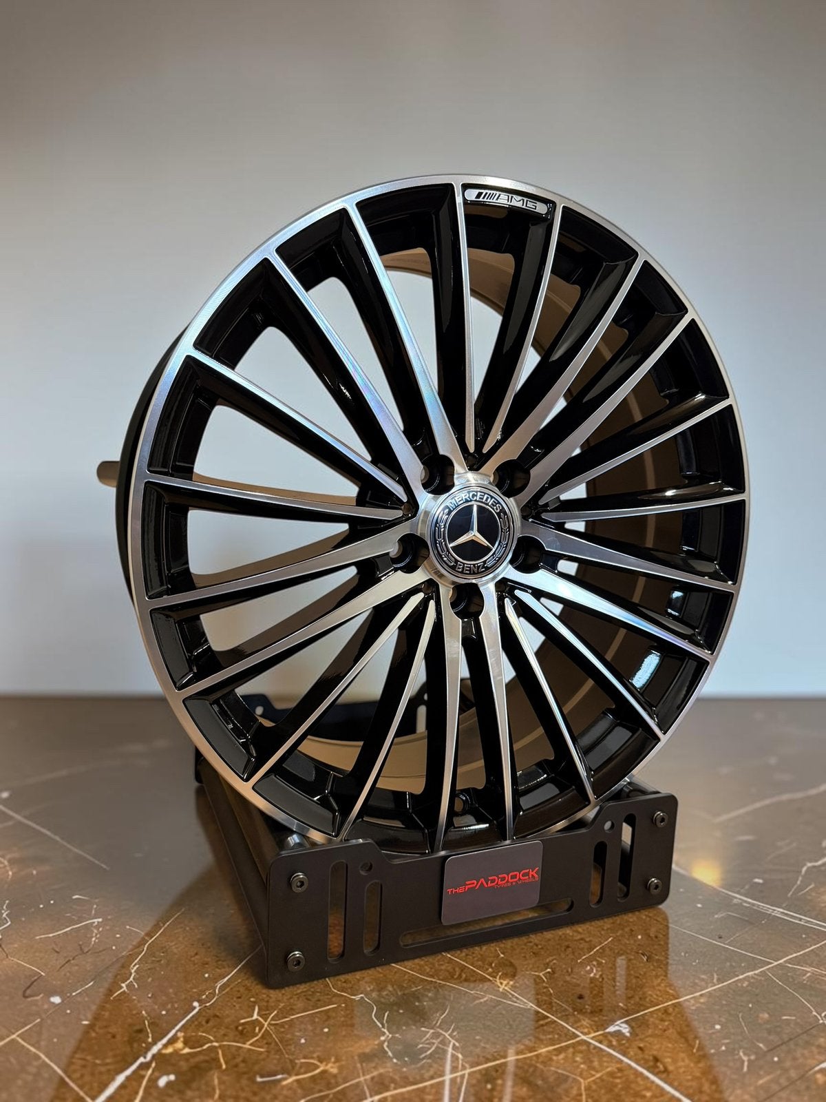 ZOMERACTIE! 19” velgen Mercedes AMG zwart gepolijst, Auto-onderdelen, Banden en Velgen, 19 inch, Overige, Velg(en), Overige