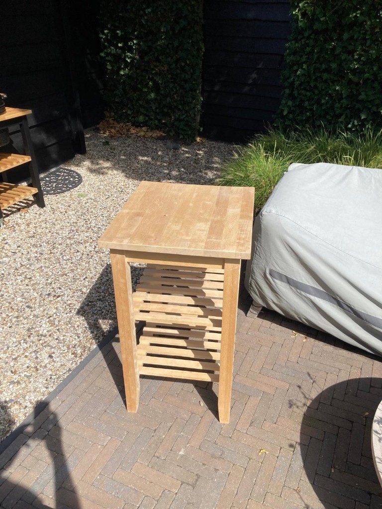 Keuken trolley Bekvam roltafel Ikea, Ophalen, Hout, IKEA, Keukentrolley