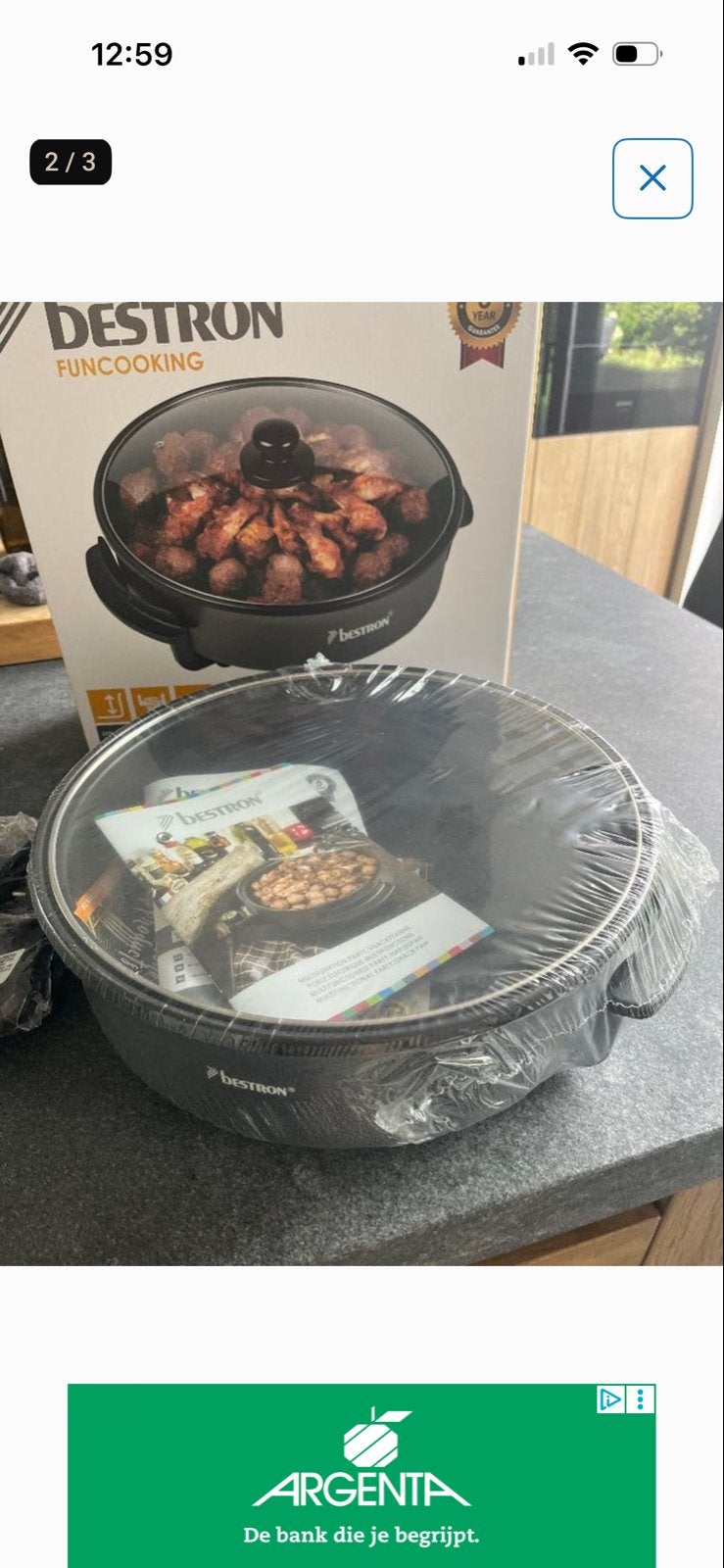 Bestron Fun Cooking Party & Snack Pan - Nieuw in doos, Ophalen of Verzenden, Nieuw