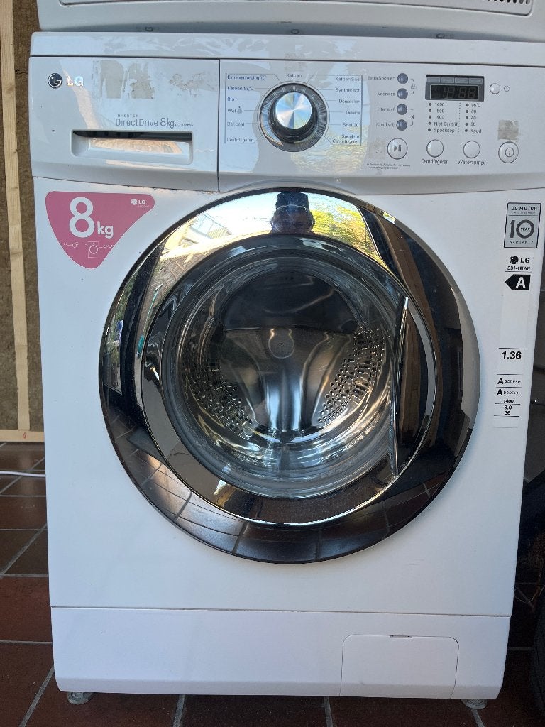 LG Wasmachine en AEG droger, Ophalen, Gebruikt, Handwasprogramma, Voorlader