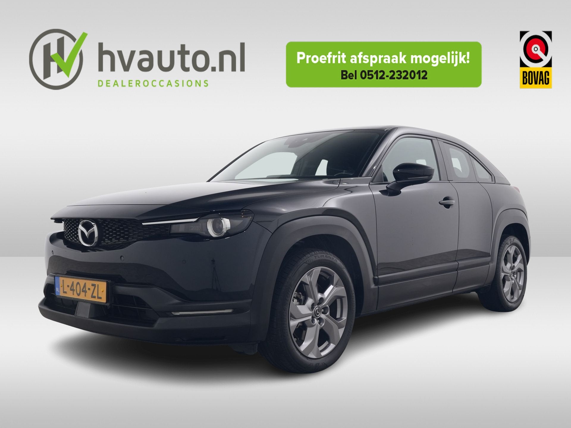 Mazda MX-30 E-SKYACTIV 145PK COMFORT 36 KWH | Navi | Stoel/s, Auto's, Gebruikt, Zwart, 35 kWh, Zwart