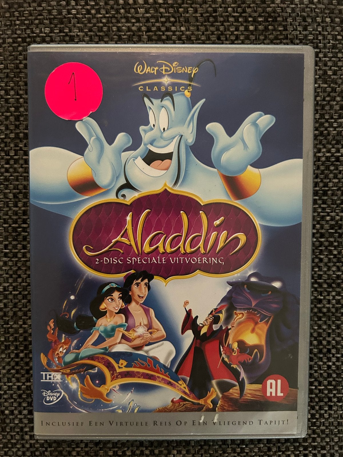 Disney's Aladdin 2-Disc Speciale Uitvoering DVD, Tekenfilm, Ophalen of Verzenden, Gebruikt, Bonusmateriaal