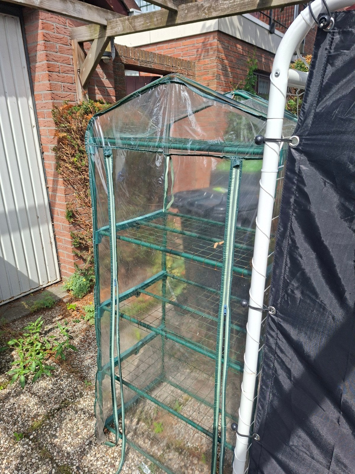 plantenkas gratis, Ophalen of Verzenden, Glas, Gebruikt, Aluminium
