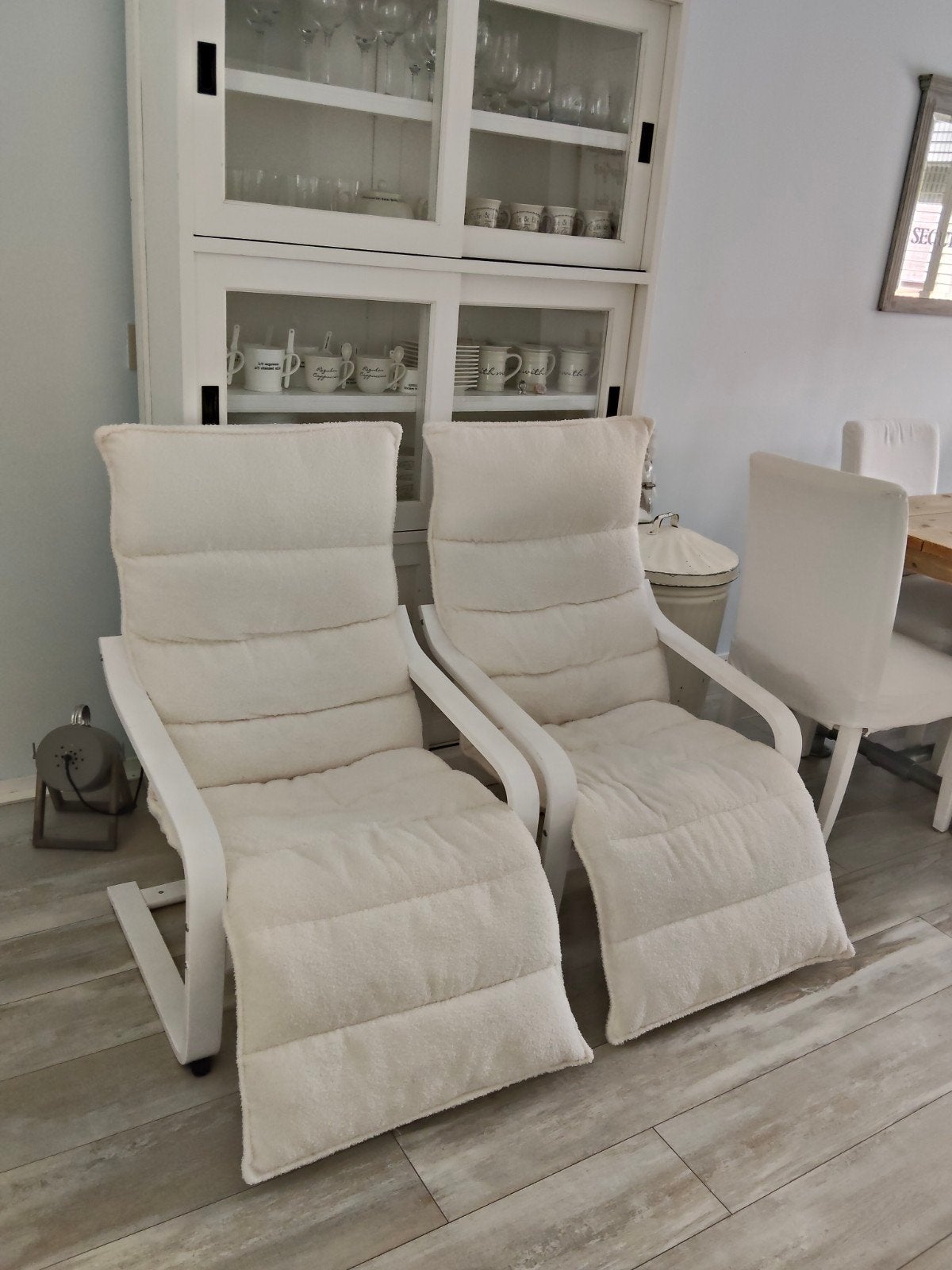 2x Heerlijke fauteuils met verstelbare voeten, Huis en Inrichting, Ophalen, Hout, 100 tot 125 cm, Zo goed als nieuw